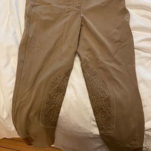 Tan kneepatch piper breeches size 34 R